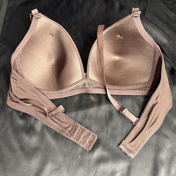 Angelina Chocolate Bra Adjustable Straps Convertible Removable Straps Wireless - Picture 11 of 12